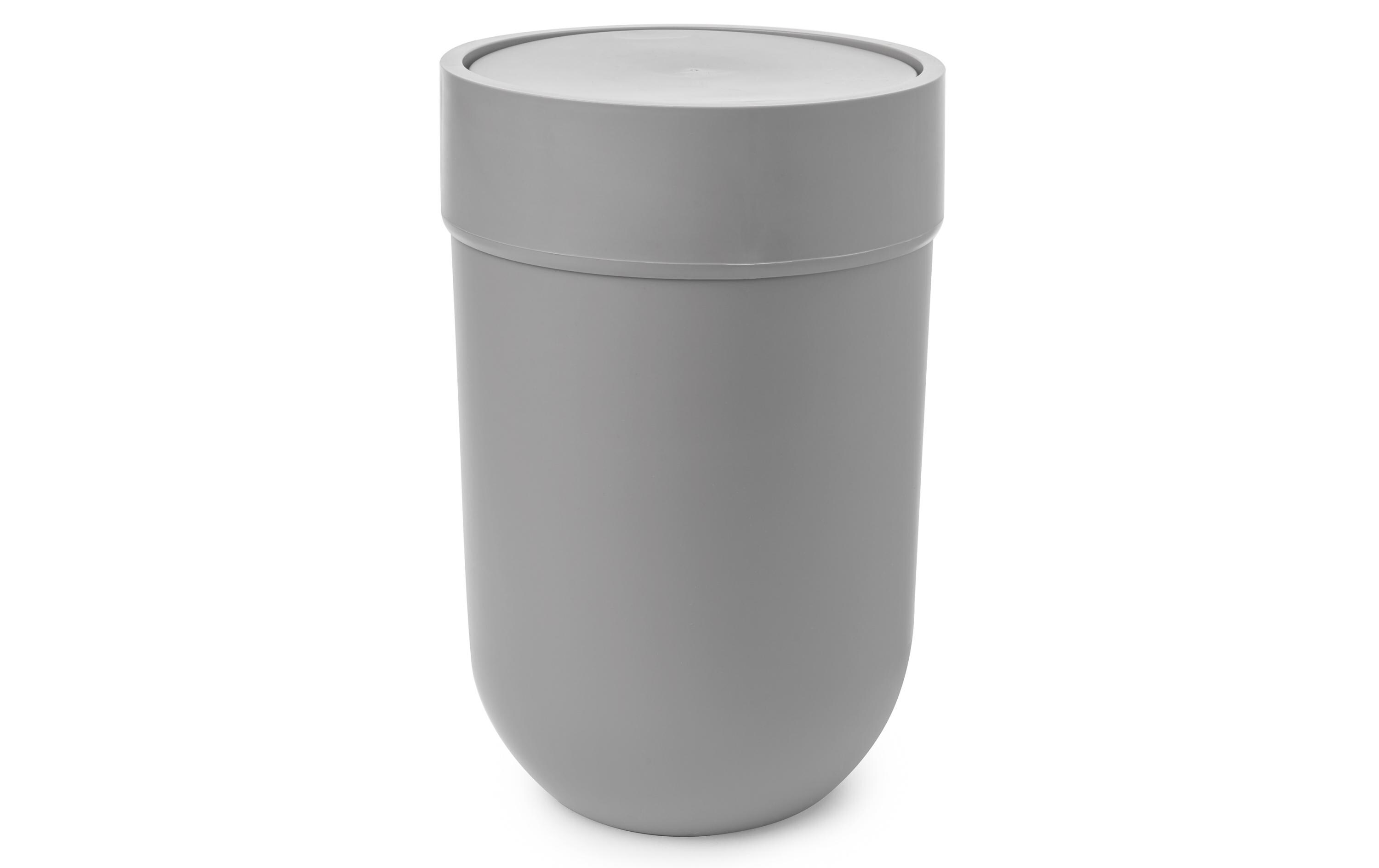Kosmetikeimer Touch 6 l mit Schwingdeckel, GrauBadezimmer Eimer Touch