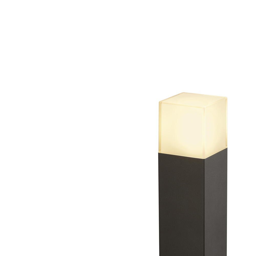 Antracietkleurige grafiet vloerlamp, E27 fitting, 300 mm