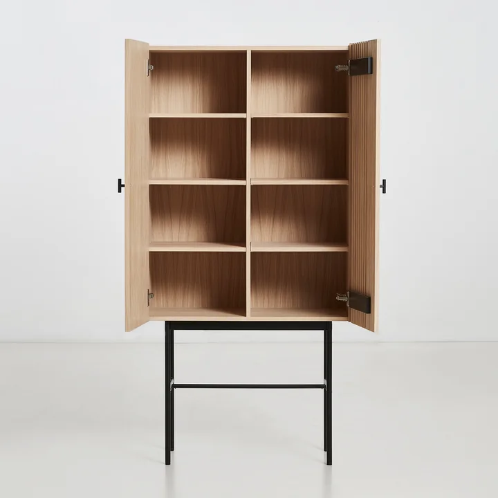 Woud - Array Highboard 80 cm, Walnuss