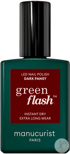 Manucurist Green Flash Vernis À Ongles Pour LED Dark Pansy 15ml