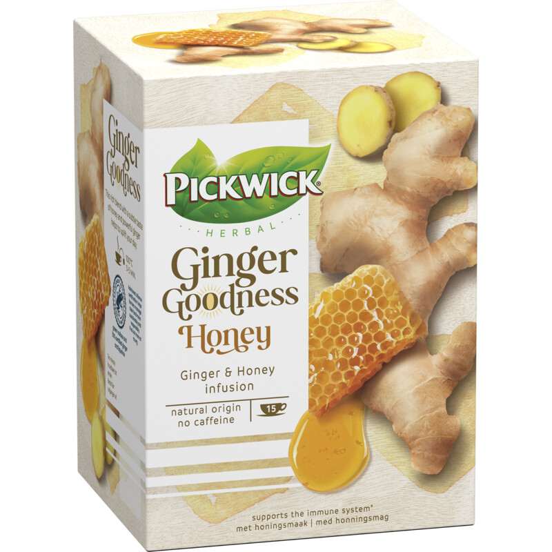 Pickwick Ginger goodness honey kruidenthee
