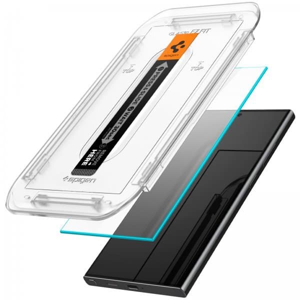 Spigen Samsung Galaxy S24 Ultra Skærmbeskytter GLAS.tR EZ Fit 2-pak