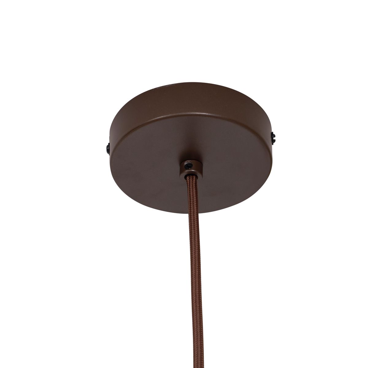 Hotel Chique hanglamp donkerbrons met brons glas 6-lichts - Monaco