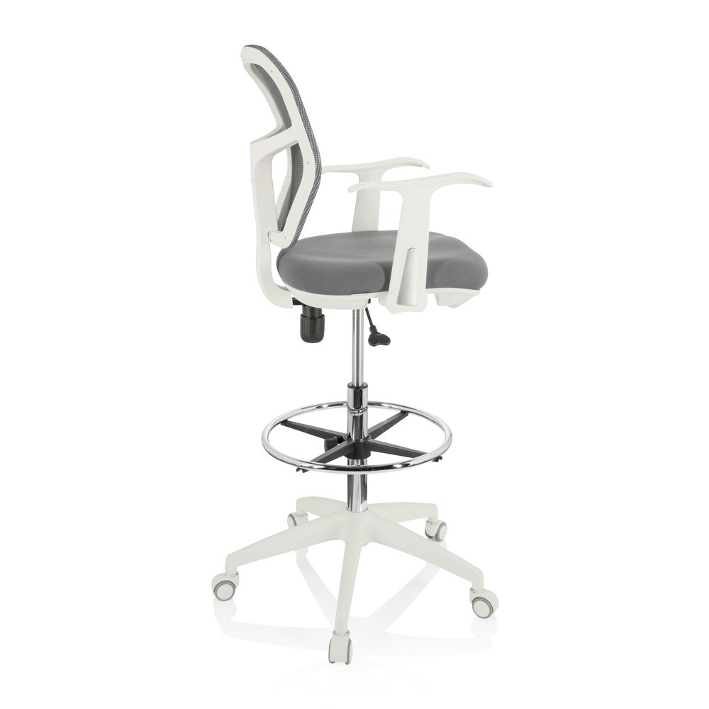 Counterstuhl TOP WORK 108 W Stoff/Netzstoff mit Armlehnen hjh OFFICE