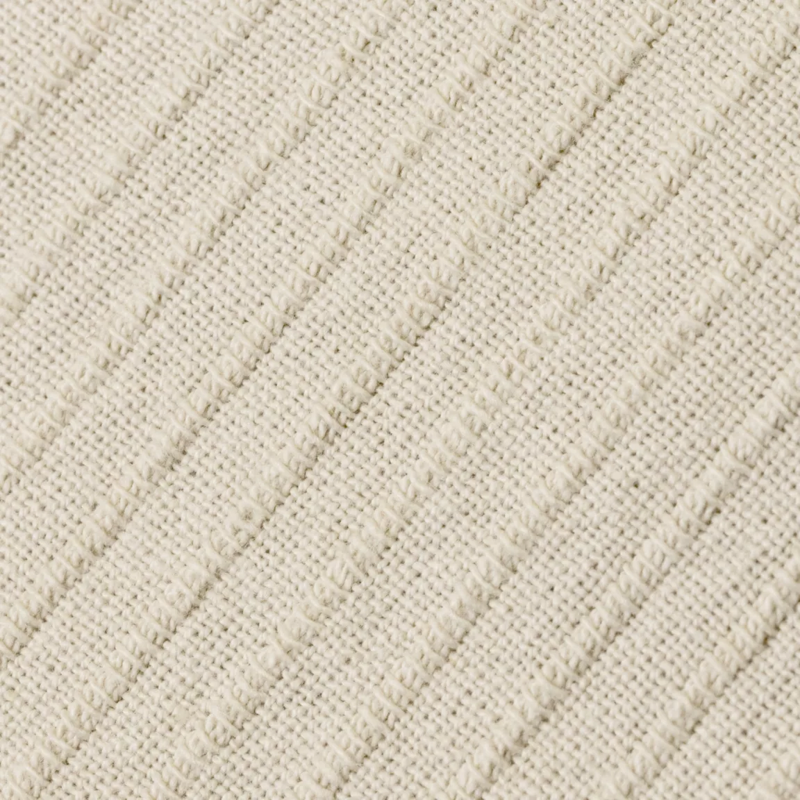 Jeté de lit coton tissé (130 x 160 cm) Léa Beige pampa