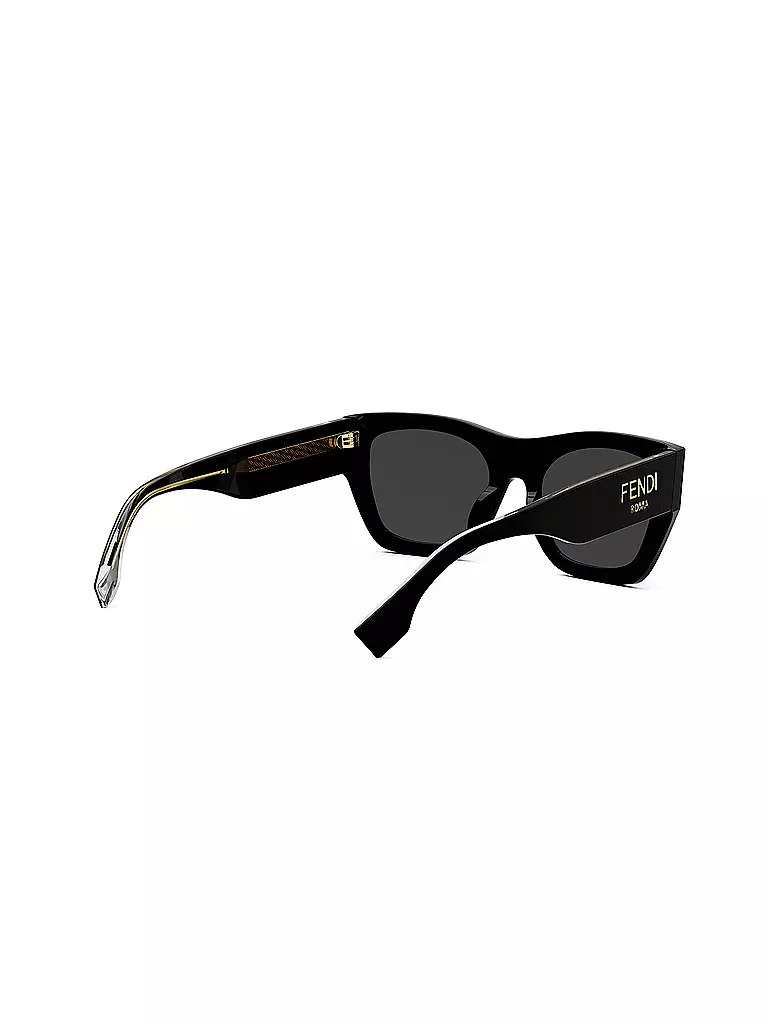 FENDI FENDI Roma schwarze eckige Sonnenbrille schwarz