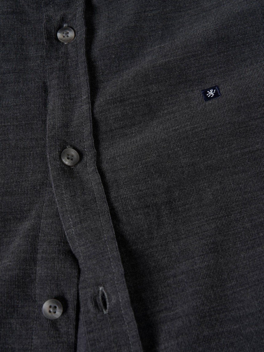 Camisa slim fit de bombazine