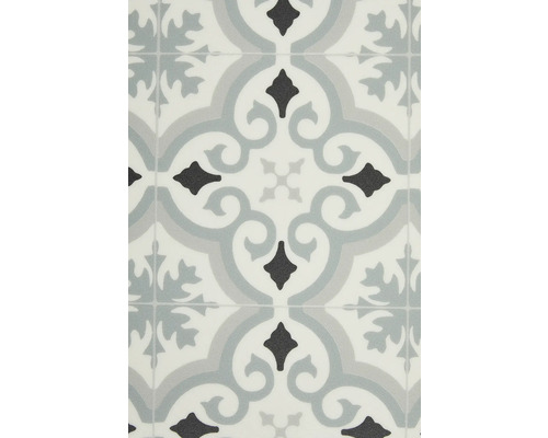 Vevox PVC vloer, tegellook, grijs/blauw, FB523, 200 cm breed (per meter verkocht)