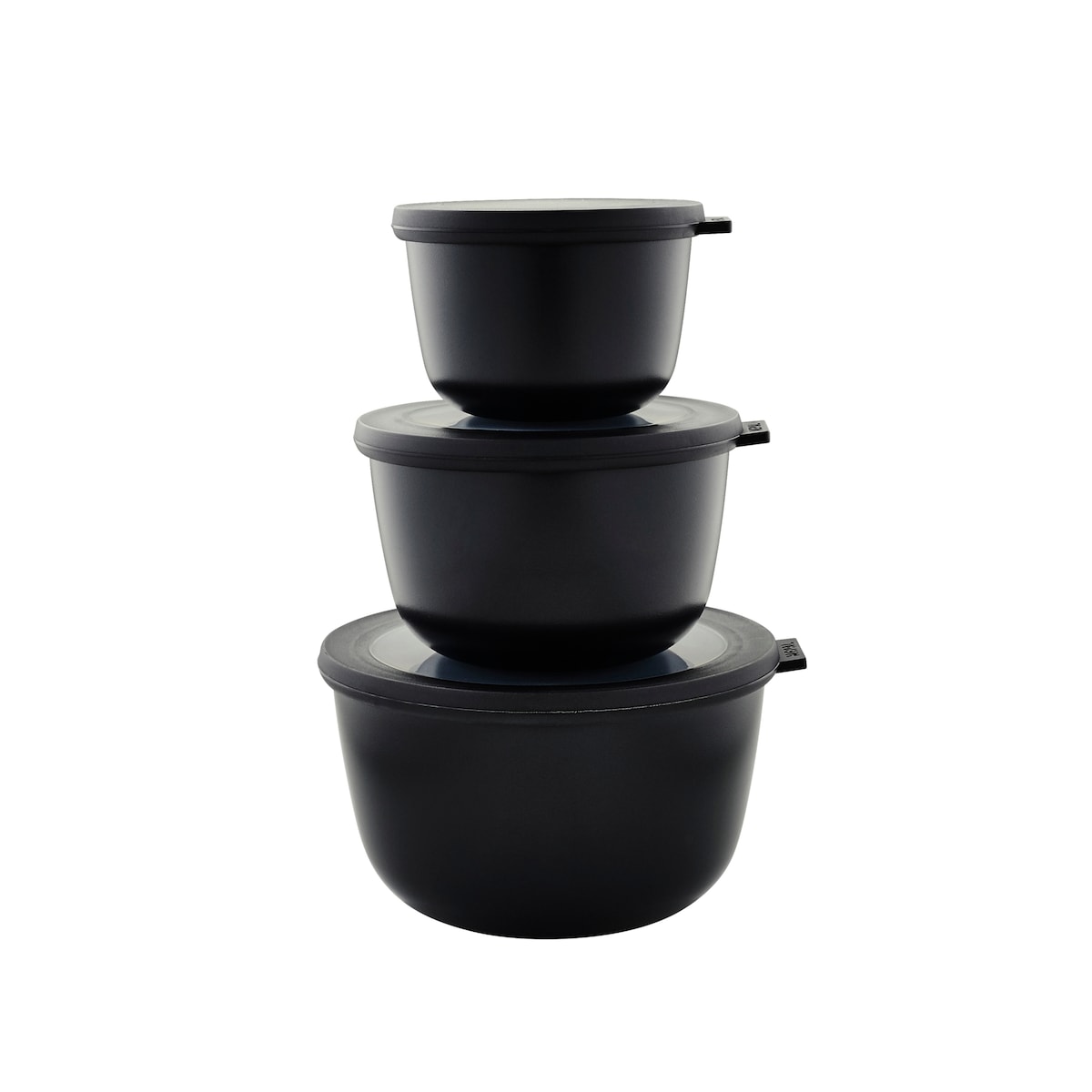 Mepal Cirqula high Bowl set 3 pcs Black