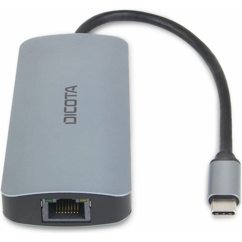 DICOTA D32062 hub & concentrateur USB Type-C Argent