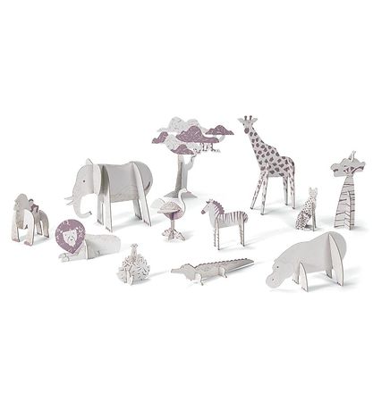 Djeco Kreatives Spielset - 12 Teile - Savanne