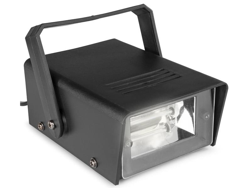 BeamZ Stroboskop Mini BMS50 Mini-Stroboskop mit einer Xenon-Blitzröhre, die eine hohe Lichtintensität erzeugt
