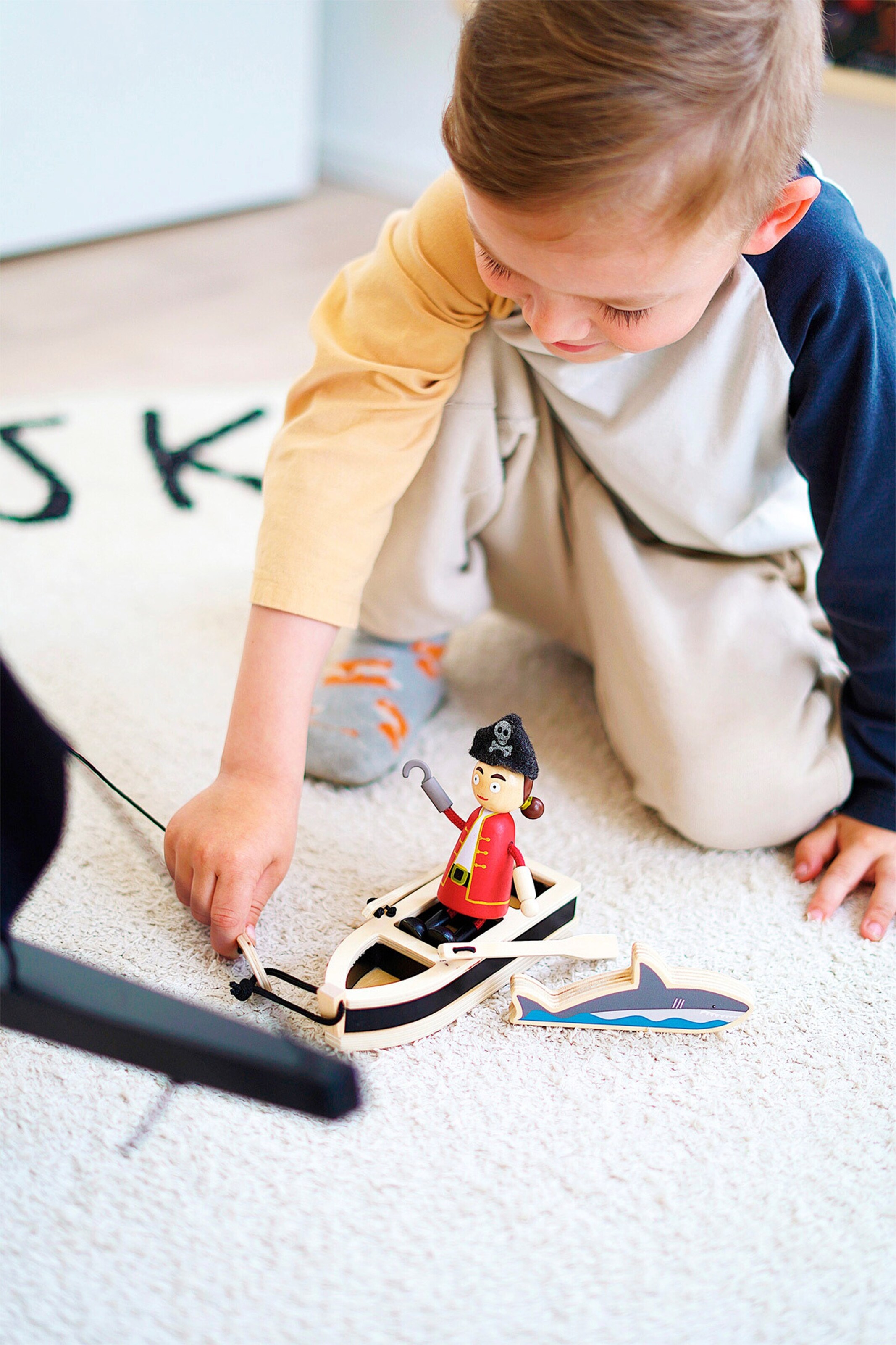 small foot Biegepuppen Piraten Figuren
