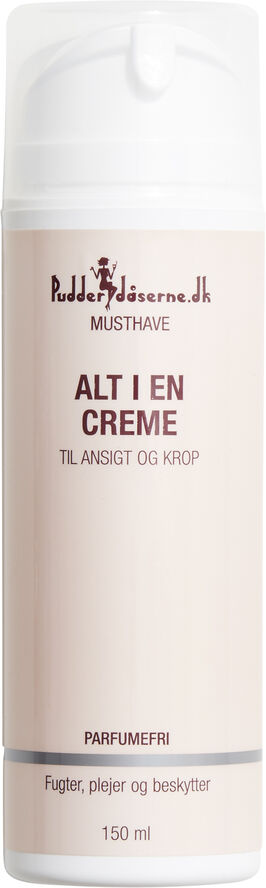 Pudderdåserne Alt i en creme - til ansigt og krop 150 ml.
