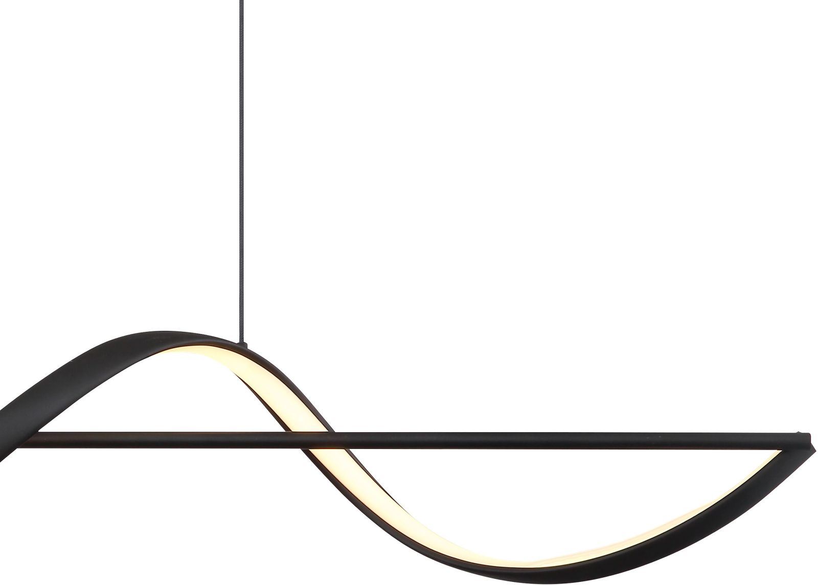 LED-Hängeleuchte - schwarz - kürzbar - 120 cm