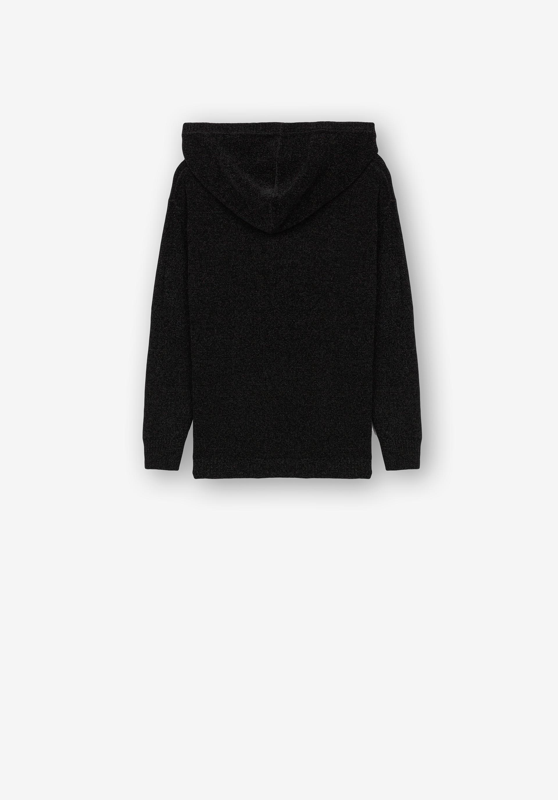 Camisola de Malha Toque Suave com Capuz