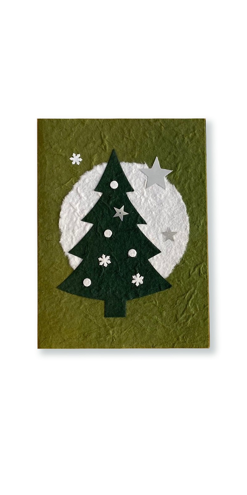 Grußkarte Tannenbaum, grün, T 17 cm, B 12 cm günstig bestellen