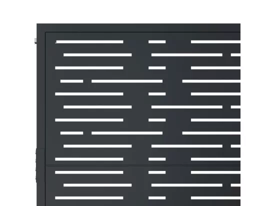 Portail de jardin anthracite 105x105 cm conception de carré