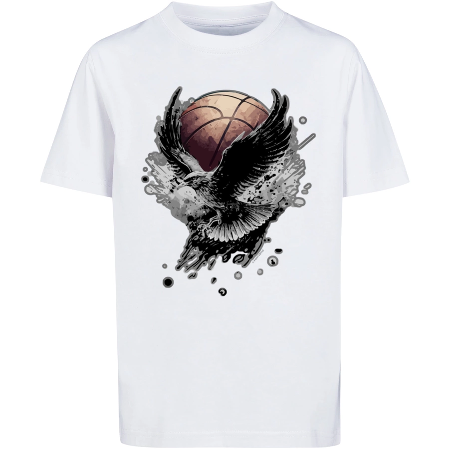 F4NT4STIC T-Shirt Basketball Adler weiß