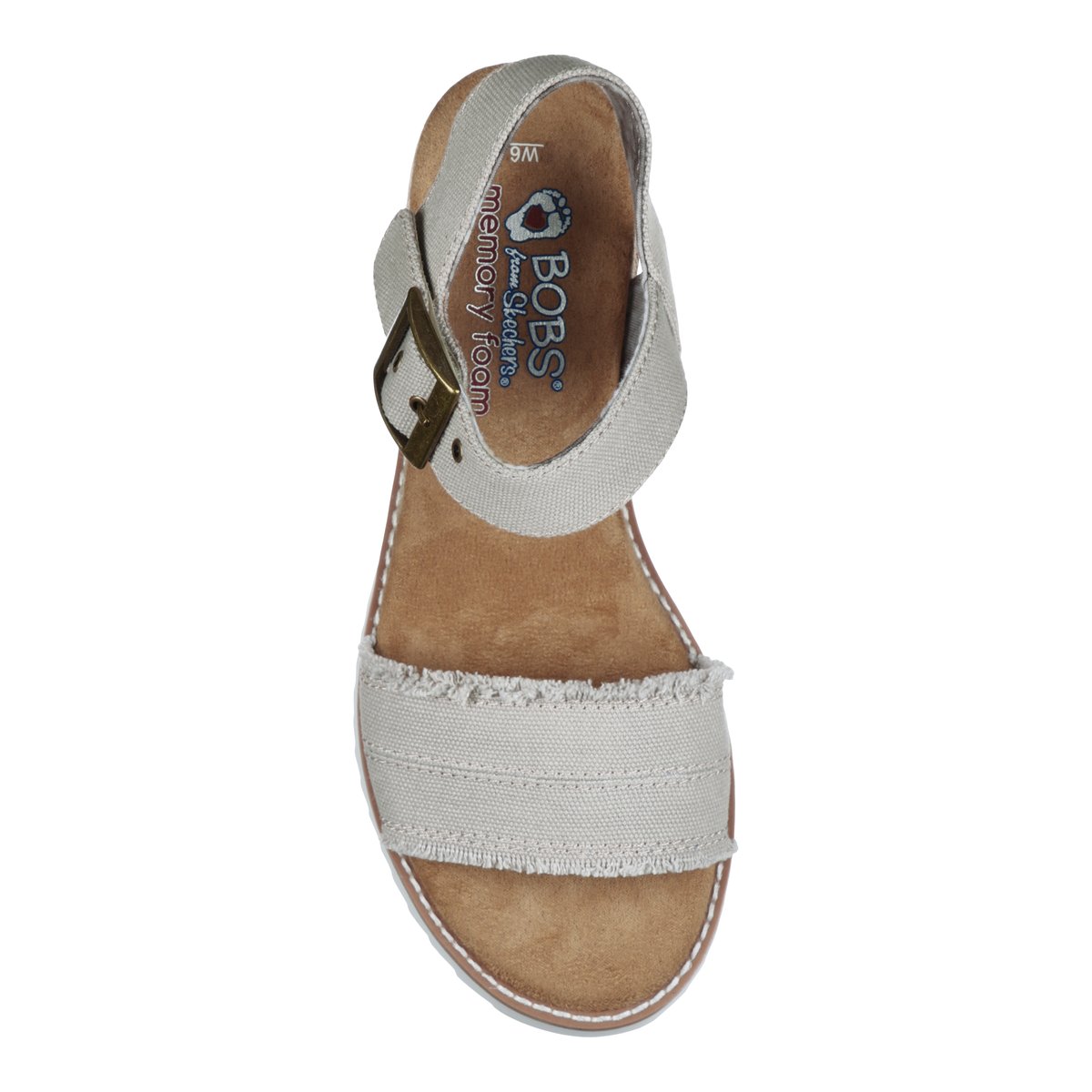 BOBS BY SKECHERS-Desertkiss_a-Sandale compensée à bride de cheville - Talon compensé - Autre Beige