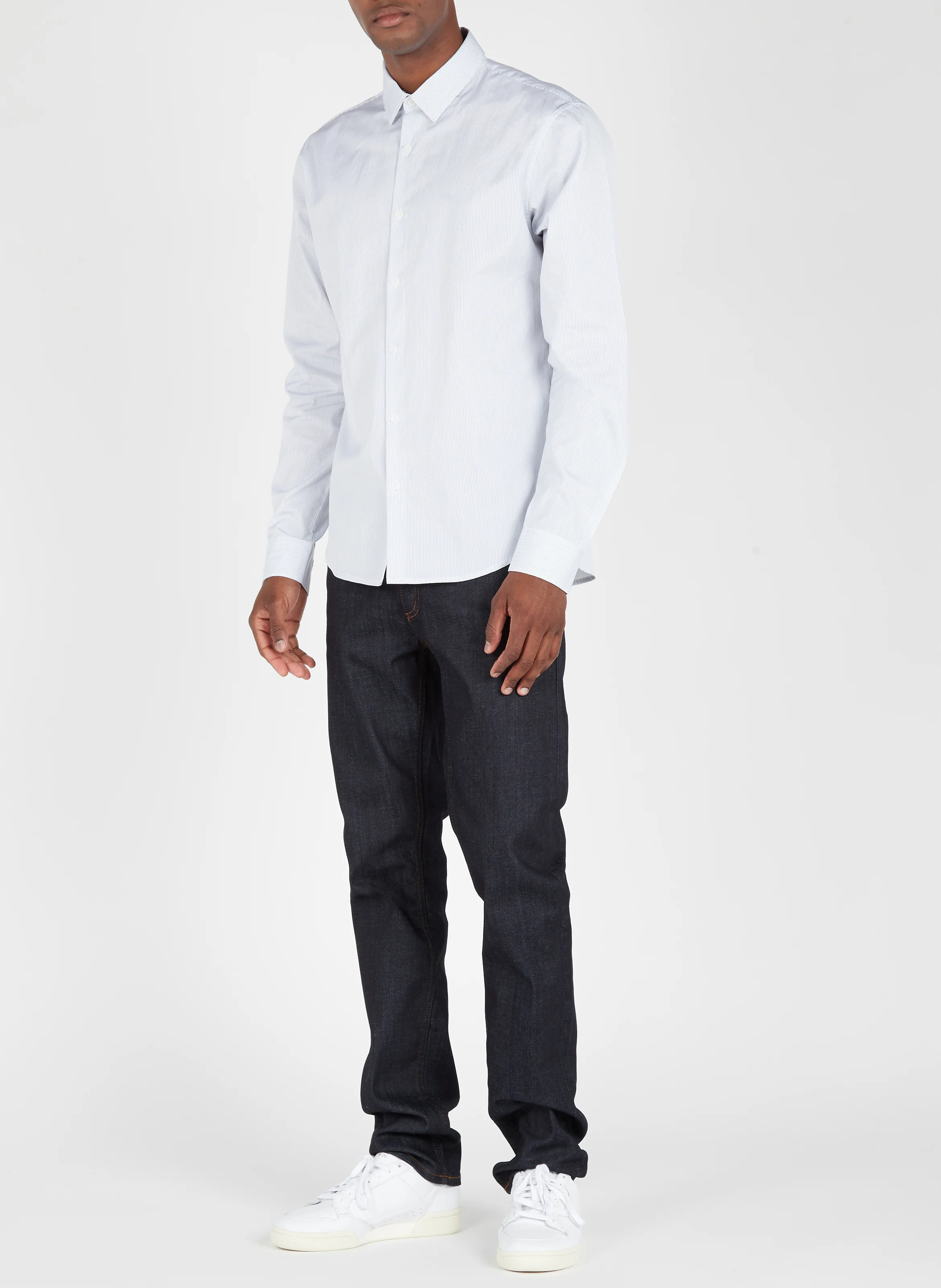 Jean droit en coton | Bleu