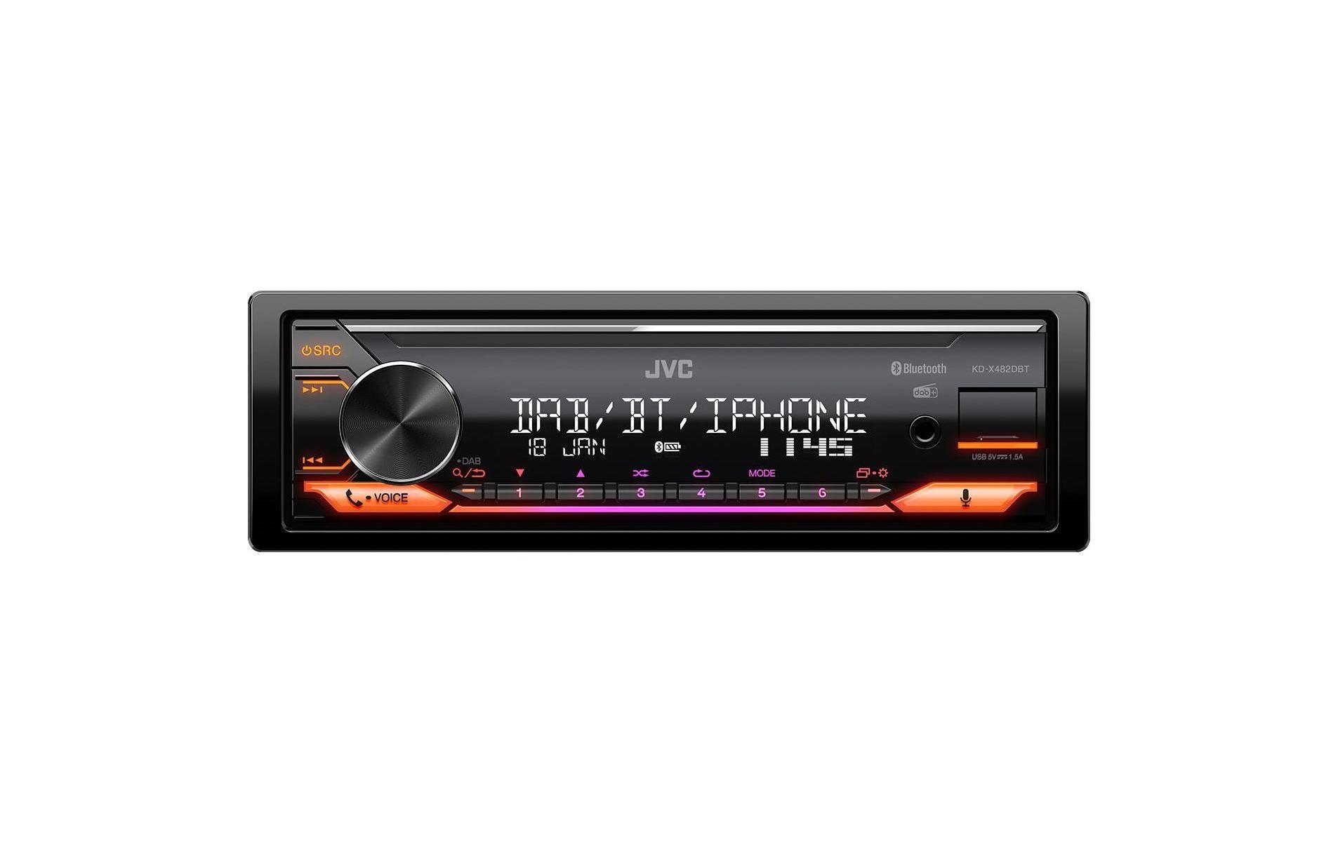 Autoradio KD-X482DBT 1 DIN<br>Autoradio mit Digital Media Receiver, Bluetooth und DAB+ Digitalradio