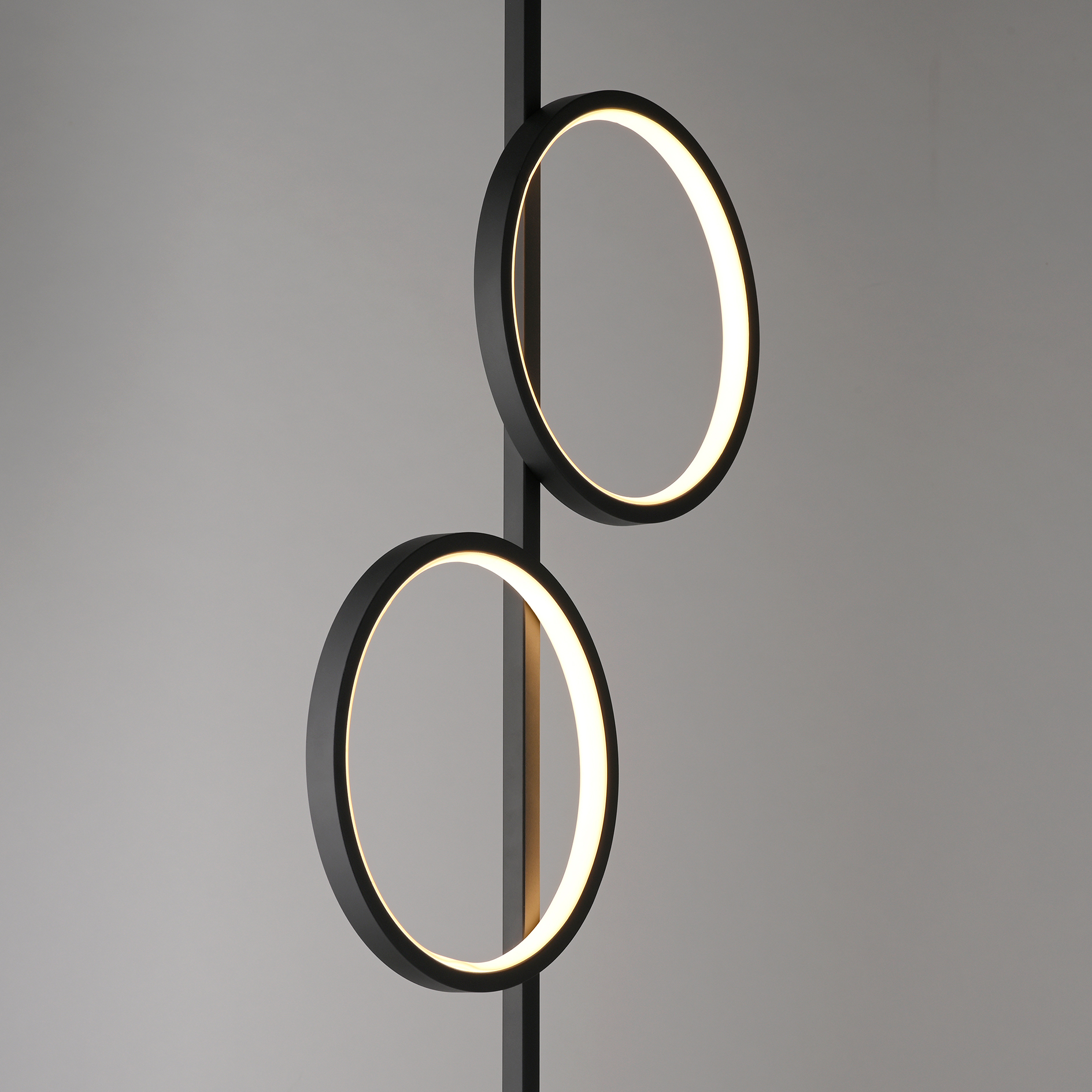 LED-Stehleuchte - schwarz - 151 cm