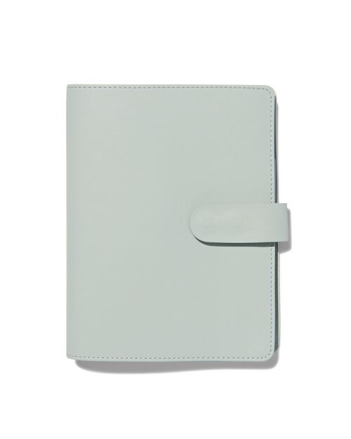 carnet rechargeable gris bleu A5 rempli avec des lignes