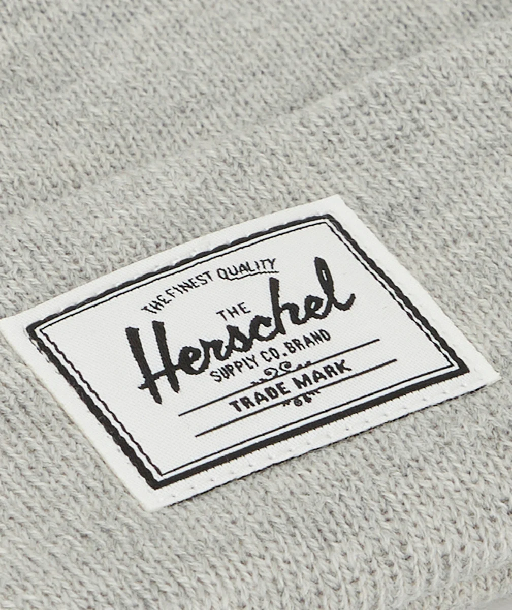 HERSCHELBONNET ADO ELMER SHALLOW EN MAILLE GRIS CLAIR
