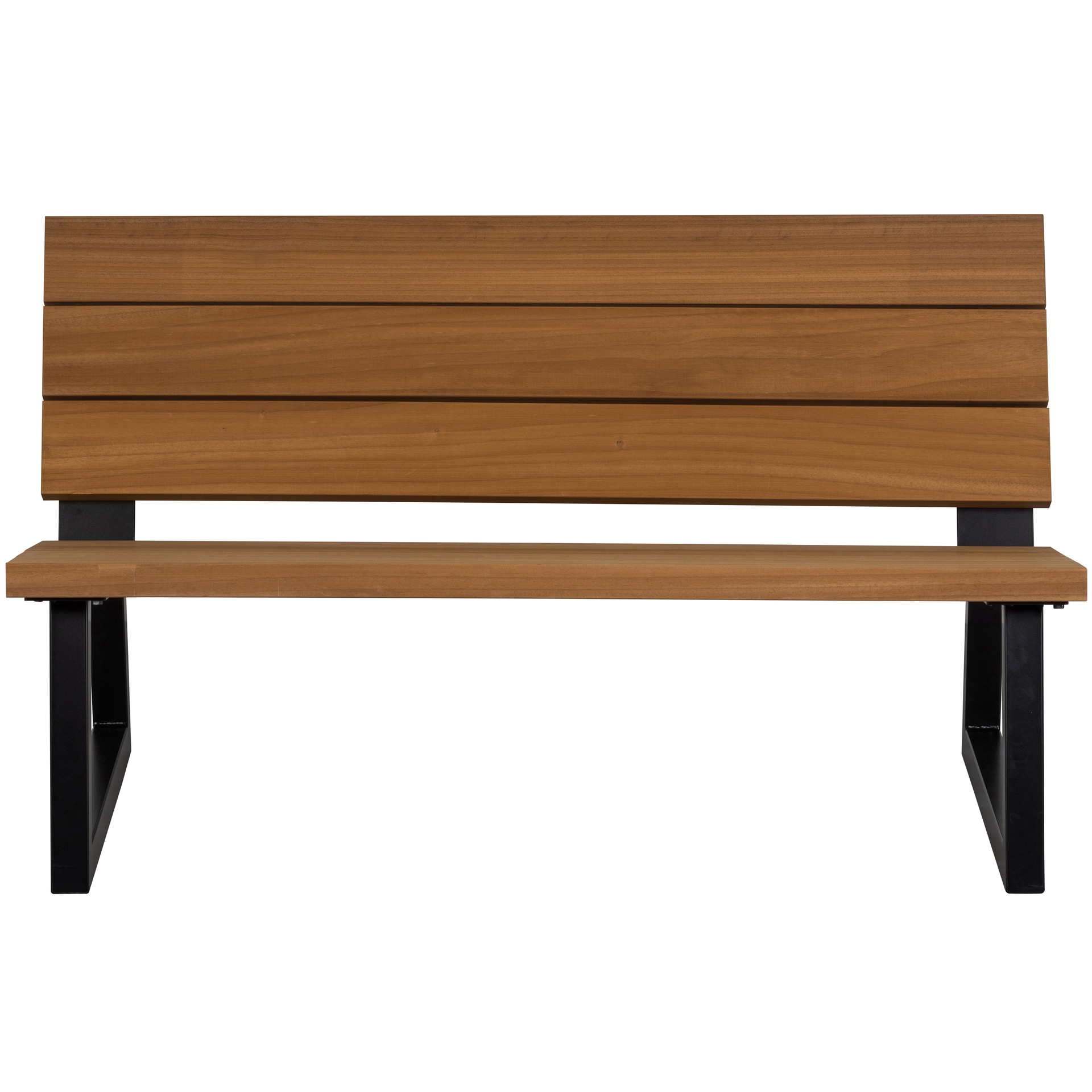 Gartenbank BANCO 138 cm schwarz /Holz