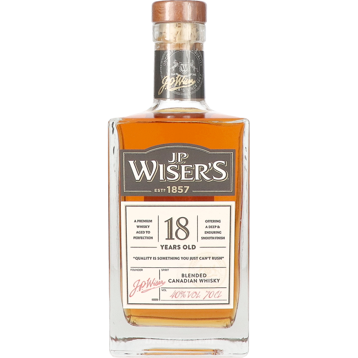 J.P. Wiser's 18 Years 70 cl