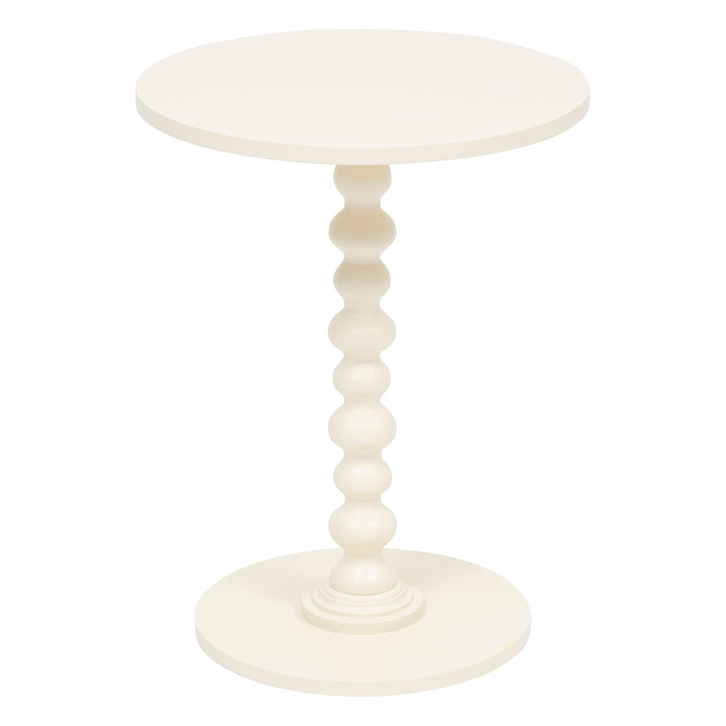 Table café ALIX bois blanc 38x38x50cm