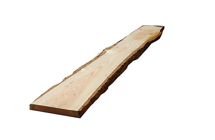 Planche sapin/douglas 200x30/38 cm EP. 30 mm avec écorce