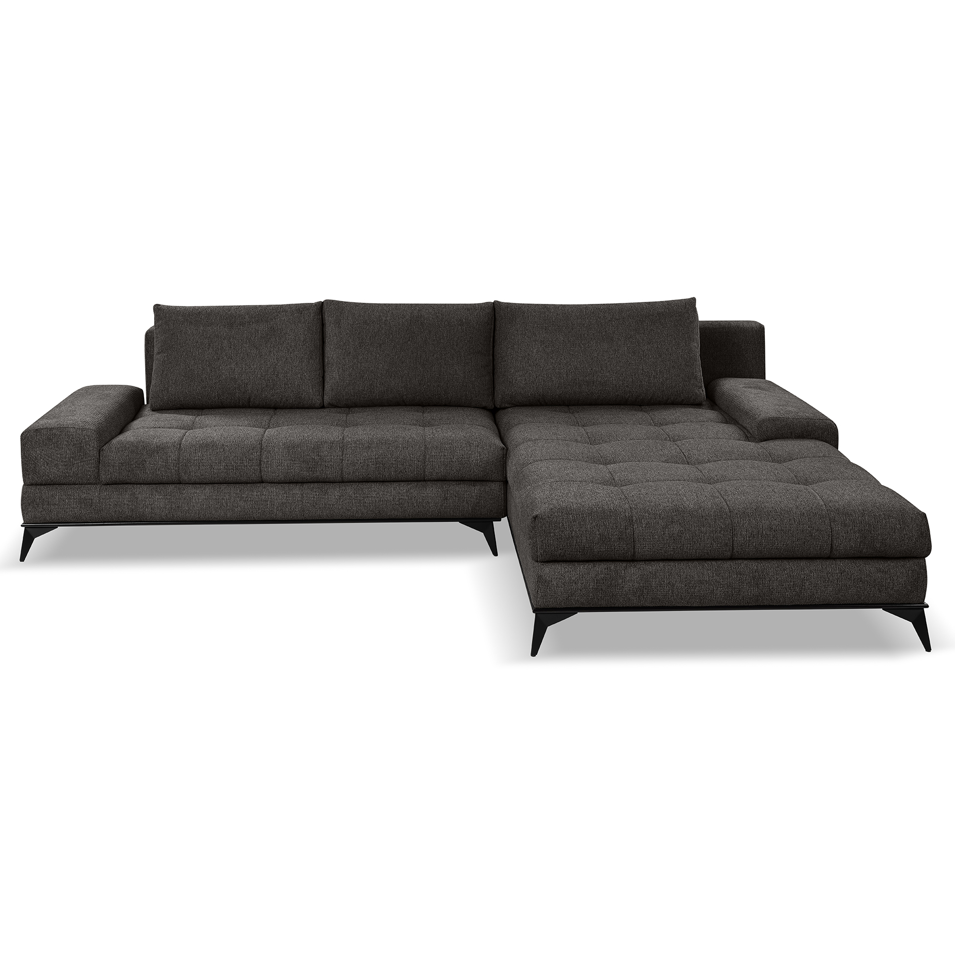 Ecksofa - elephant- Liegefunktion und Staukasten - Longchair rechts