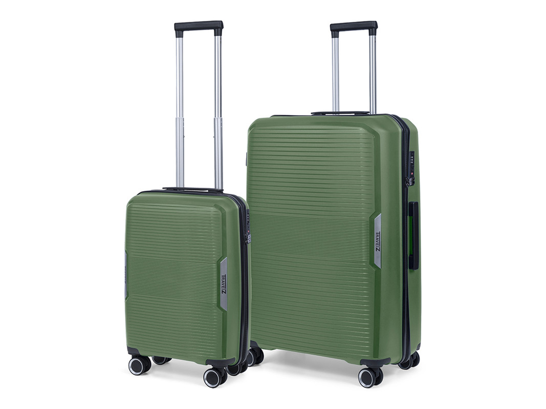 TravelZ Swinger 2-delige kofferset - Green