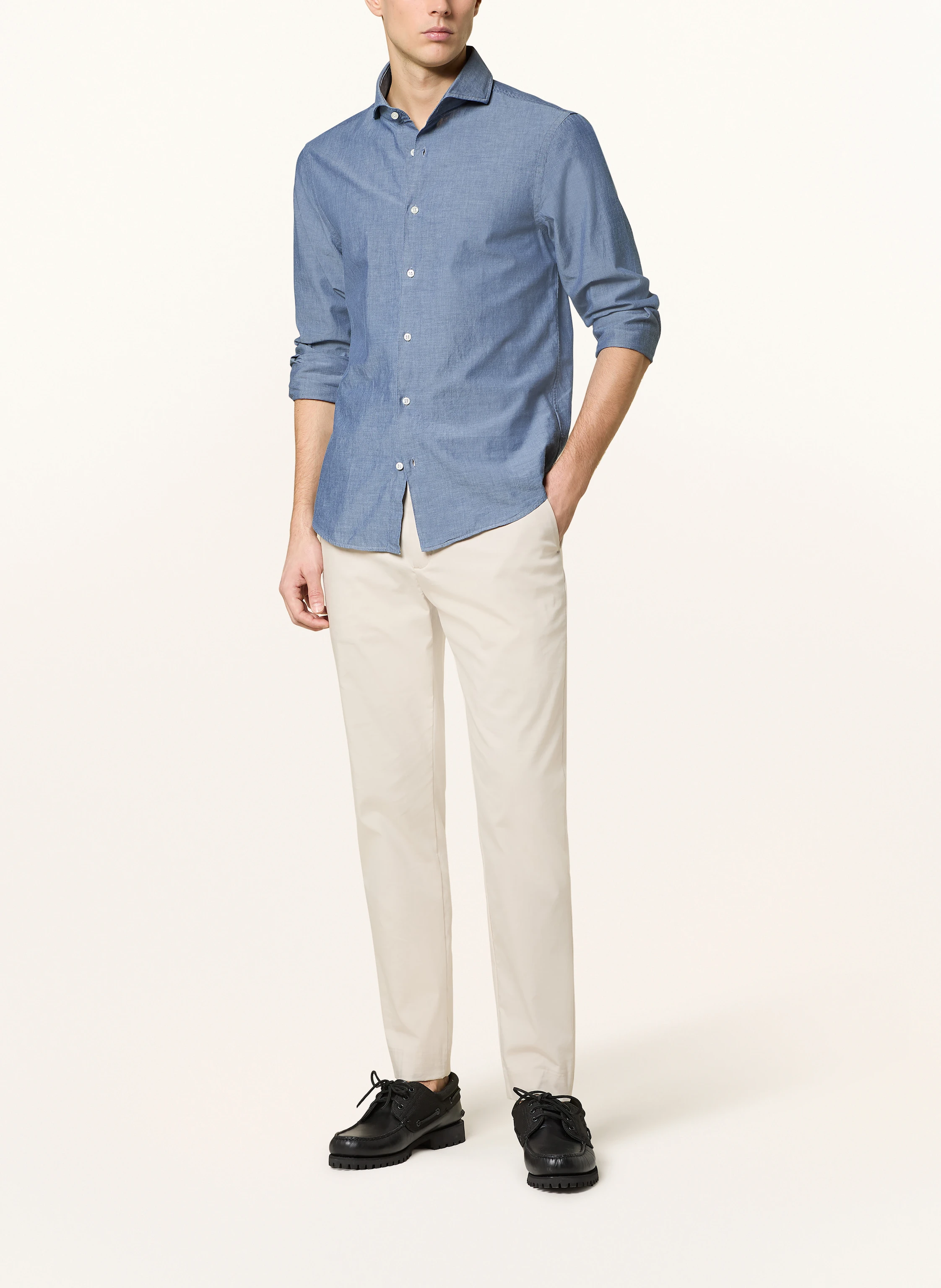 TOMMY HILFIGER Hemd Slim Fit in Jeansoptik