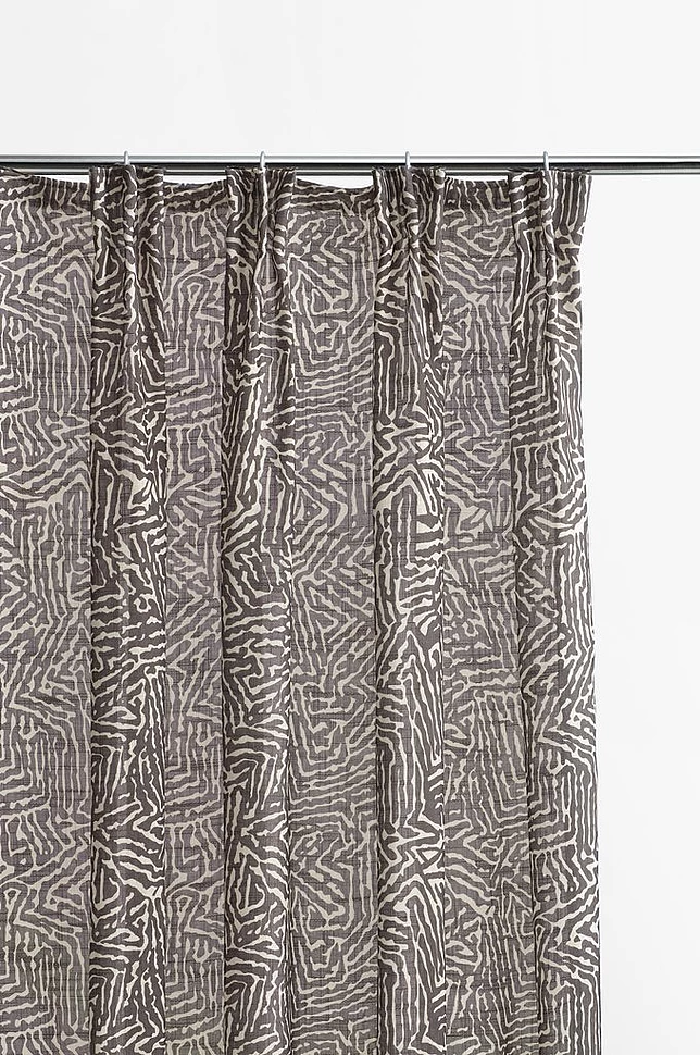 BARK gardin med multifunksjonsbånd 2-pk