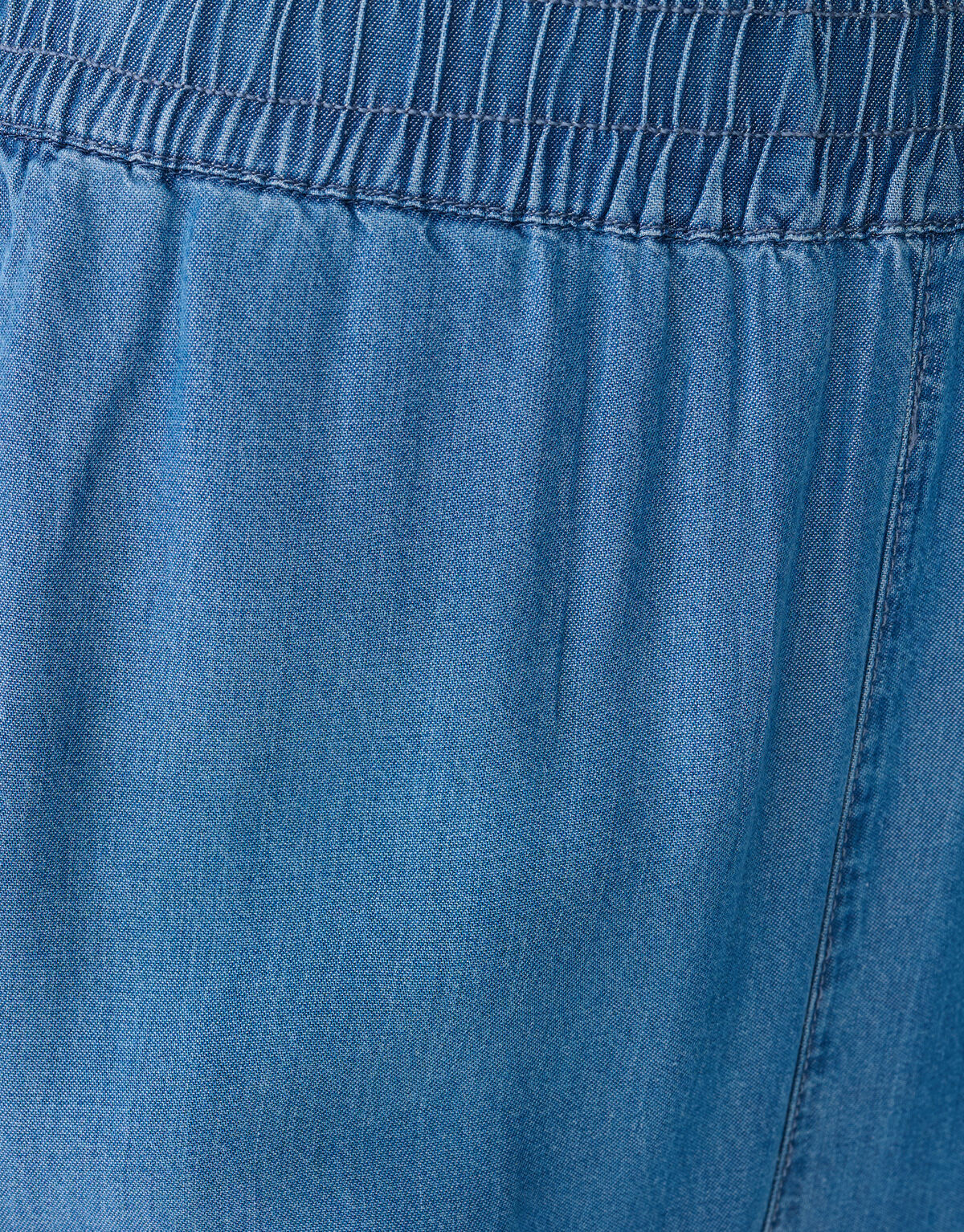 Studs Wide Leg Fit Denim Broek Blauw
