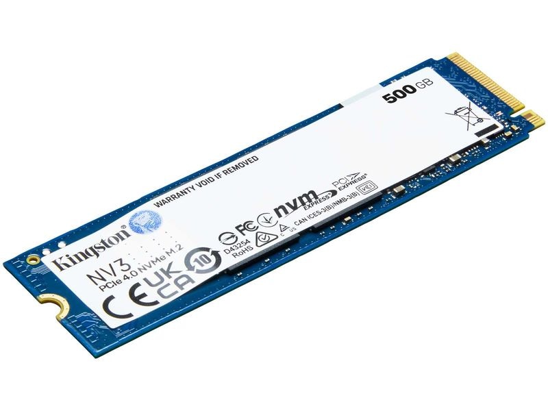 Kingston SSD NV3 M.2 2280 NVMe 500 GB Schnelles M.2-Solid-State-Drive mit 500 GB Kapazität