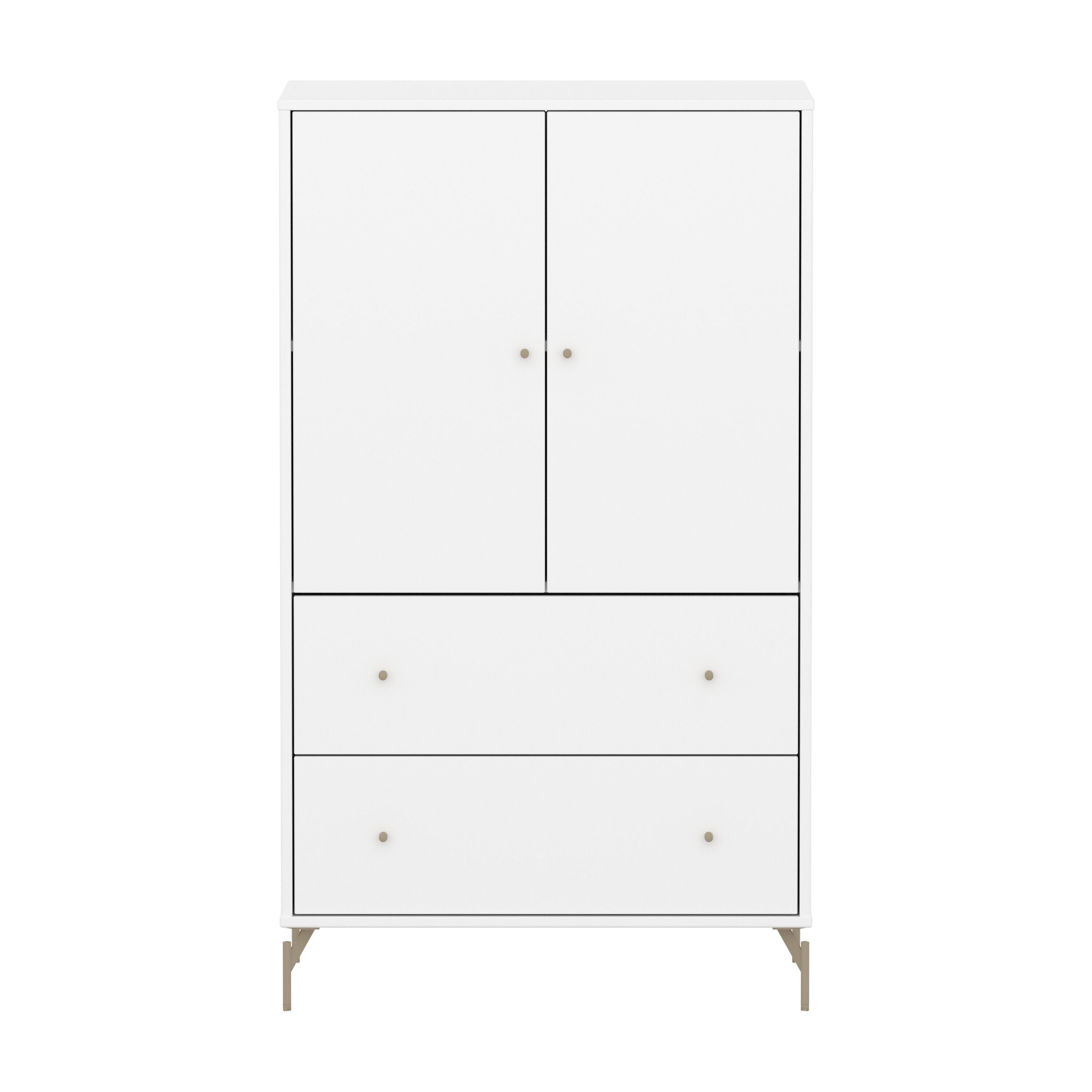 Flexa SAGA Schrank - Weiss / B: 75.0 cm x T: 45.0 cm x H: 129.5 cm