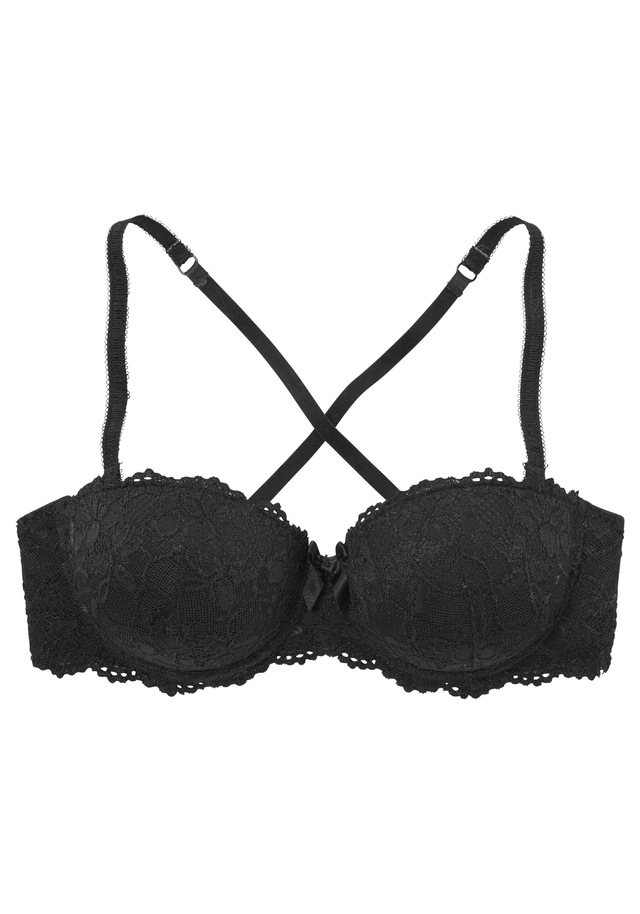 Vivance Balconette-BH , mit abnehmbaren Trägern und Push-up-Kissen, Dessous