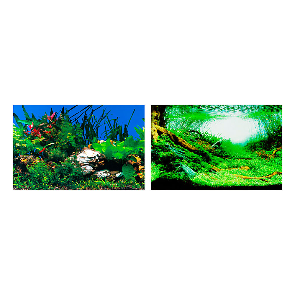 Décoration pour aquariums ferplast blu 9046 arrière-plan double-face plastifié