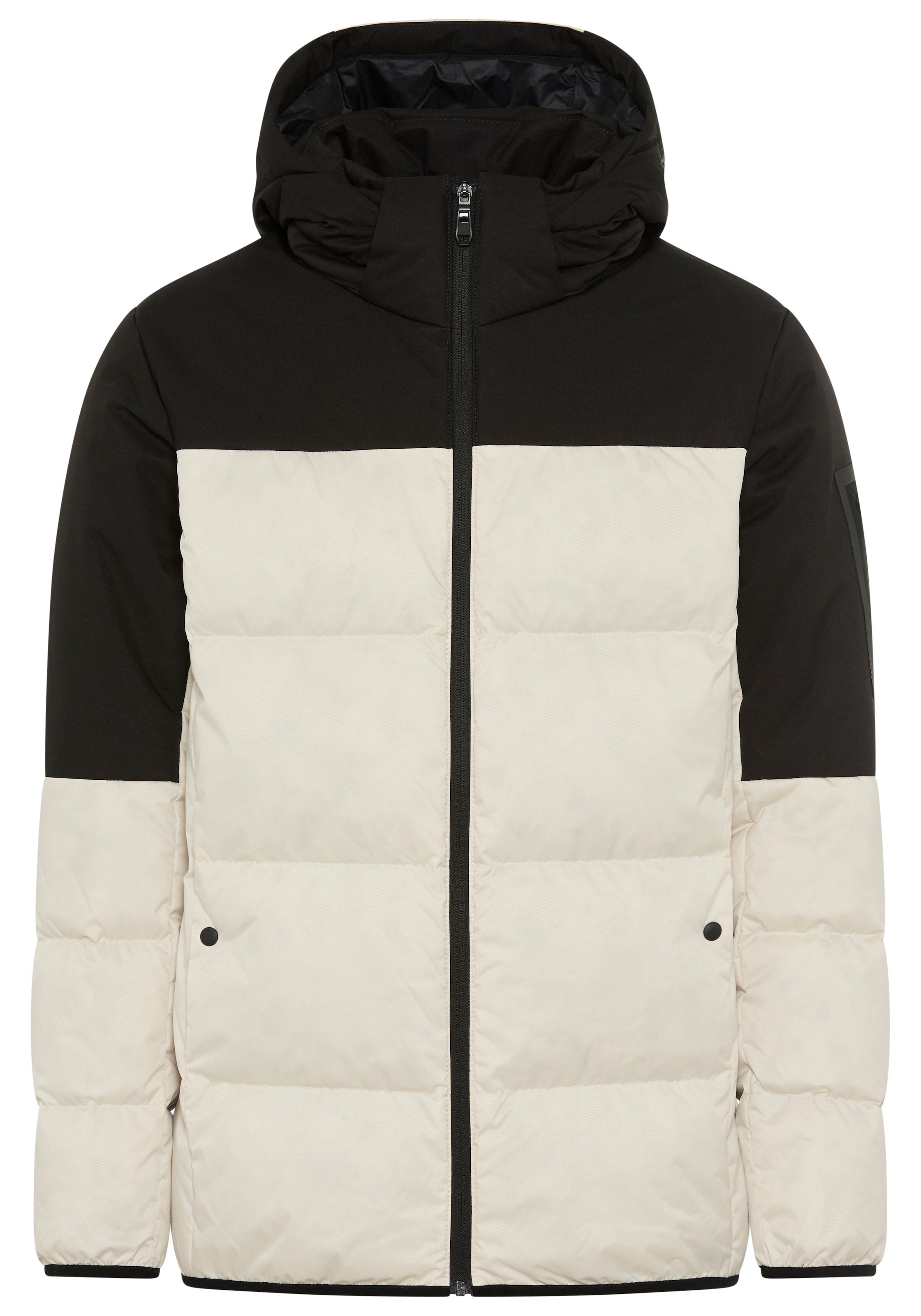 BOSS GREEN Daunenjacke mit Kapuze abnehmbare Kapuze, Regular Fit, warm wattiert