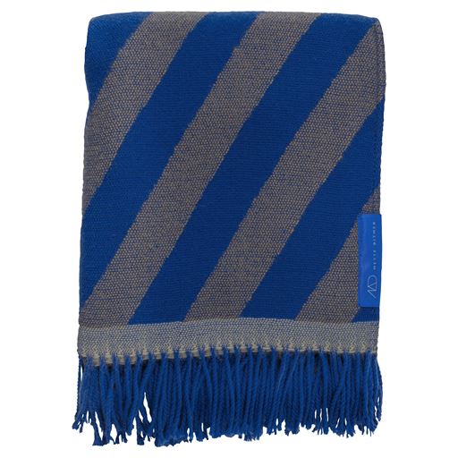 Mette Ditmer Retro Plaid, Cobalt, 125x170 cm