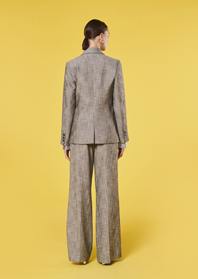 Veste Valerianegris en tissu flammé