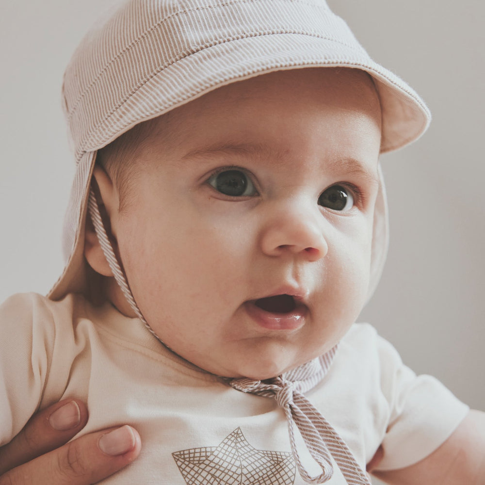 Køb Huttelihut White Pepper Sun Hat Stripe - Upf 40+