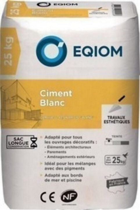 Ciment blanc Eqiom 42.5 N 25kg