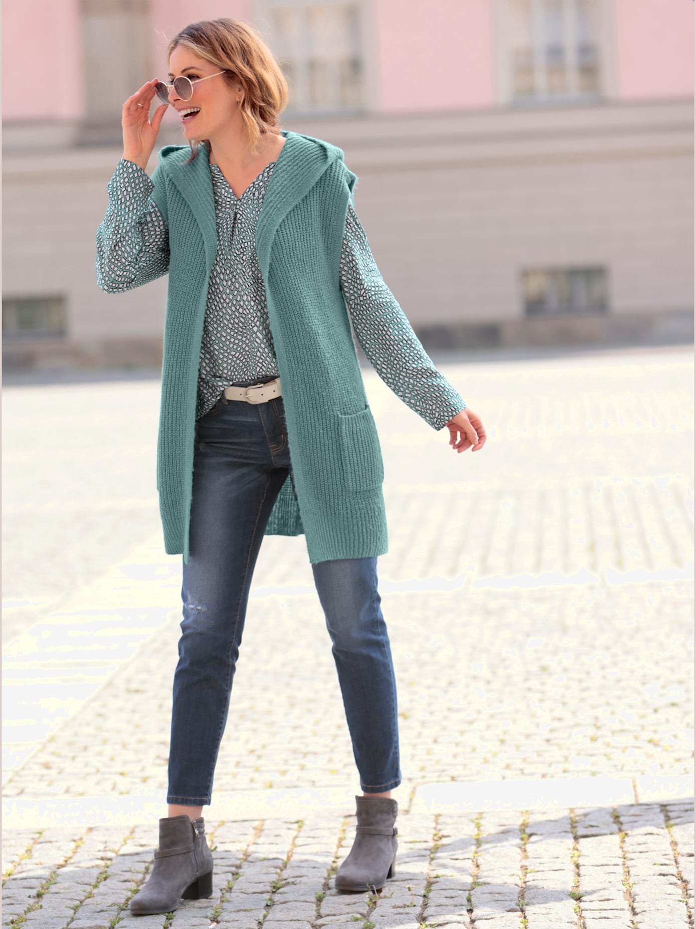 Gilet long longueur amovible