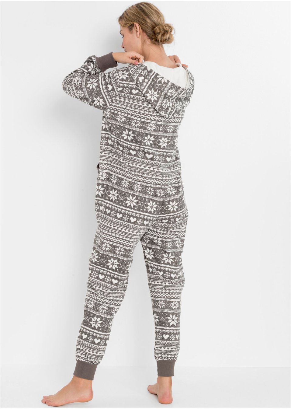 Combipyjama oversize en matière sweat