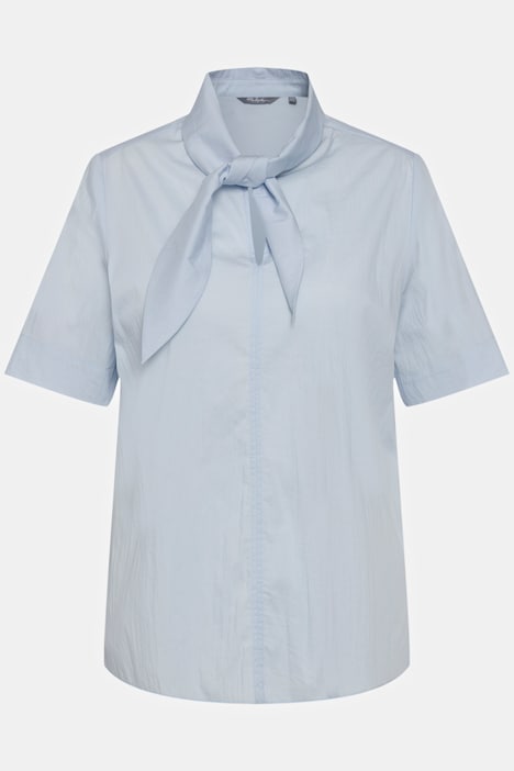 Bluse, Schluppe, V-Ausschnitt, Halbarm